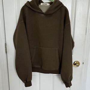 Realtakai Brown Hoodie with Front Pocket | UNISEX | MEDIUM